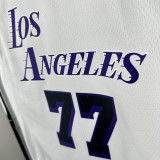 Lakers DONCIC #77 White City Edition NBA Jerseys