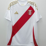 2024/25 Peru Home White Fans Soccer Jersey