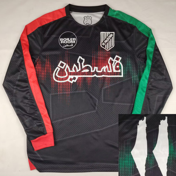 2025/26 FC Palestine Fans Long Sleeve Soccer Jersey  阿拉伯文 背后带11