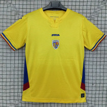 2025/26 Romania Home Yellow Fans Soccer Jersey
