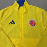 2026 Colombia Yellow And Blue Reversible Windbreaker 双面