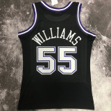 2001/02 Kings WILLIAMS #55 Black Retro NBA Jerseys 热压