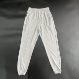 2024/25 Nk~ Grey Pure Cotton Sports Trousers Zipper style