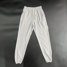 2024/25 Nk~ Grey Pure Cotton Sports Trousers Zipper style