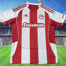 2025/26 Olympiacos Home Fans Soccer Jersey 奥林匹亚科斯