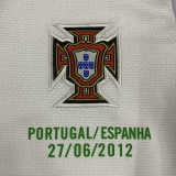 2012 Portugal Away White Retro Kids Soccer Jersey