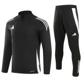 2025 Ad~ Black Sweater Tracksuit