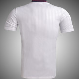 1986 England Home White Retro Soccer Jersey