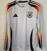 2024/25 Germany Home White Fans Long Sleeve Jersey
