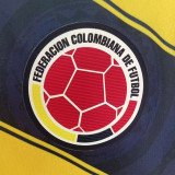 2014 Colombia Home Yellow Retro Soccer Jersey