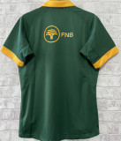 2023/24 South Africa Home Green Rugby Jersey  南非 胸前有广告