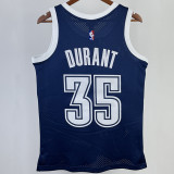 2015/16 KC Thunder DURANT #35 Dark Blue Retro NBA Jerseys 热压