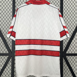 1988 Denmark Away White Retro Soccer Jersey