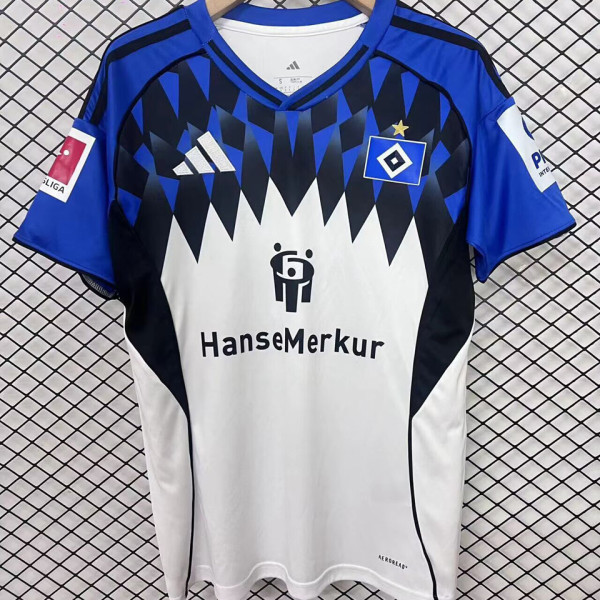 2025/26 Hamburger SV Home White Fans Soccer Jersey