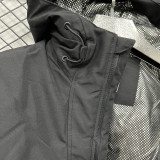 2025 AD Cotton Thickened warm Black Outdoor Jacket #P5加棉冲锋衣