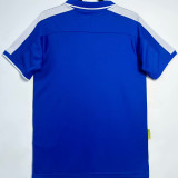 1997 Brazil Away Blue Retro Soccer Jersey