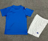 2000 Italy Home Blue Kids Retro Soccer Jersey