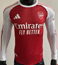 2025/26 ARS Home Red Player Version Long Sleeve Soccer Jersey