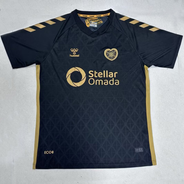 2025/26 Hearts Away Black Fans Jersey 哈茨