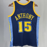2006/07 Nuggets ANTHONY #15 Dark Blue Retro NBA Jerseys 热压