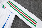 2025 Italy White Hoody Zipper Jacket