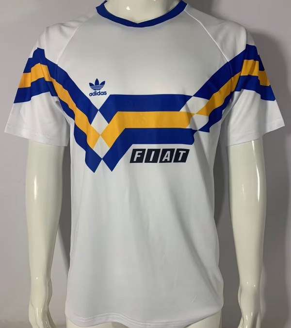 1990/1991 Boca Away White Retro Soccer Jersey