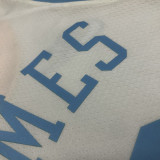 Lakers JAMES #6 White Retro NBA Jerseys