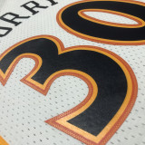 2007/08 Warriors CURRY #30 Retro White NBA Jerseys热压