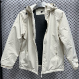 2025 DST Velvet Thickened warm Beige Outdoor Jackets #F12加绒冲锋衣