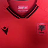 2025/26 Albania Home Red Fans Soccer Jersey 阿尔巴尼亚
