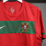 2010 Portugal Home Red Retro Player Version Soccer Jersey 球员版