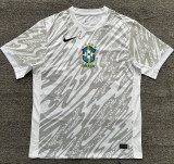 2024/25 Brazil Goalkeeper White Fans Jersey