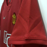 2007/08 M Utd Home Red Retro Soccer Jersey League Version 联赛版