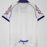 1998 Japan Away White Retro Soccer Jersey