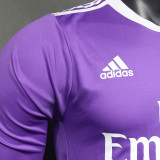 2016/17 RM Purple Away Retro Player Version Long Sleeve Soccer Jersey  球员版
