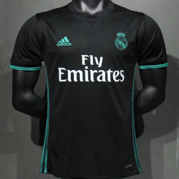 2017/18 RM Away Black Retro Player Version Soccer Jersey 球员版