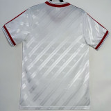 1986-1988 M Utd Away White Retro Soccer Jersey