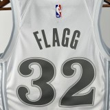 Mavericks FLAGG #32 White City Edition NBA Jersey