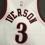 76ers IVERSON #3 Retro White NBA Jerseys