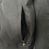 2025 NK~  Black Grey Windbreaker