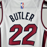 2024/25 Miami Heat BUTLER #22 White Kids NBA Jersey