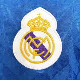 1986/87 RM Away Blue Retro Soccer Jersey