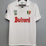 1987/1988 Napoli Away White Retro Soccer Jersey