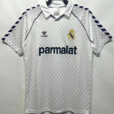 1986/1988 RM White Home Retro Soccer Jersey