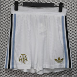 2024/25 Argentina 50th Anniversary Player Version White Shorts Pants 球员版