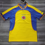 2001/02 Colombia Home Yellow Retro Soccer Jersey