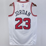 2023/24 Bulls JORDAN #23  White NBA Jerseys 热压