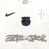 2025/26 BA x Travis Scott White Pure Cotton Jersey 胸前银色字