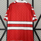 1988 Denmark Home Red Retro Soccer Jersey