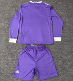 2016/17 RM Away Retro Kids Long Sleeve Soccer Jersey 长袖